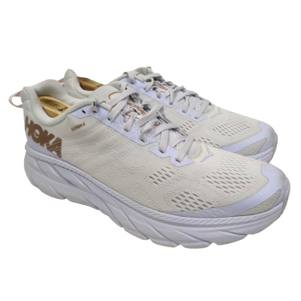 Hoka One One Clifton 6 Womens Size 10.5 US White/Pink